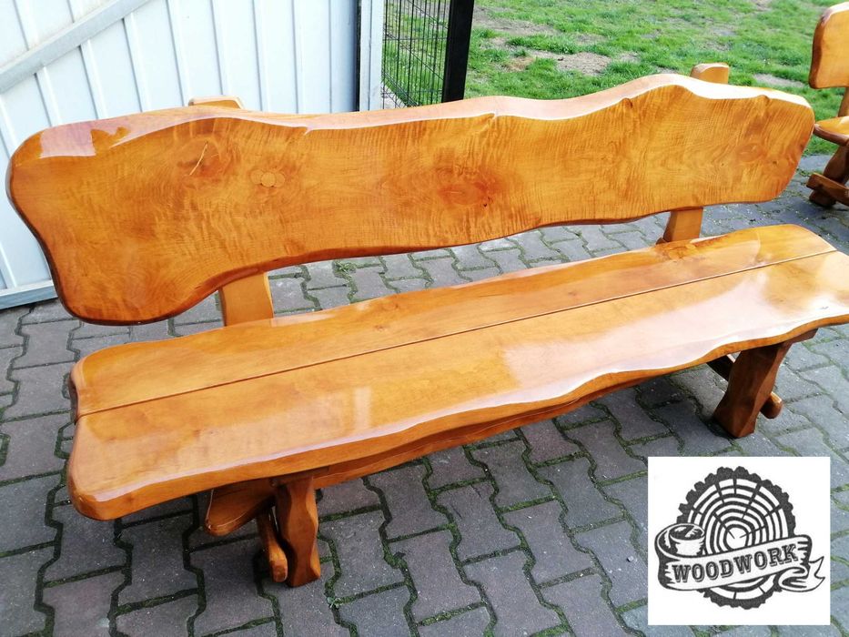 stół meble ogrodowe ławka komplet meble biesiadne olcha