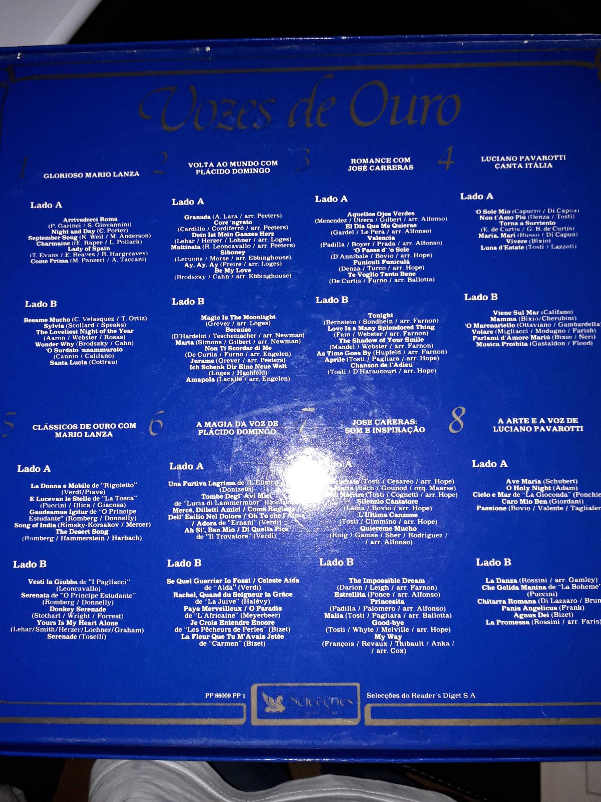 Coletânea de 8 vinis .