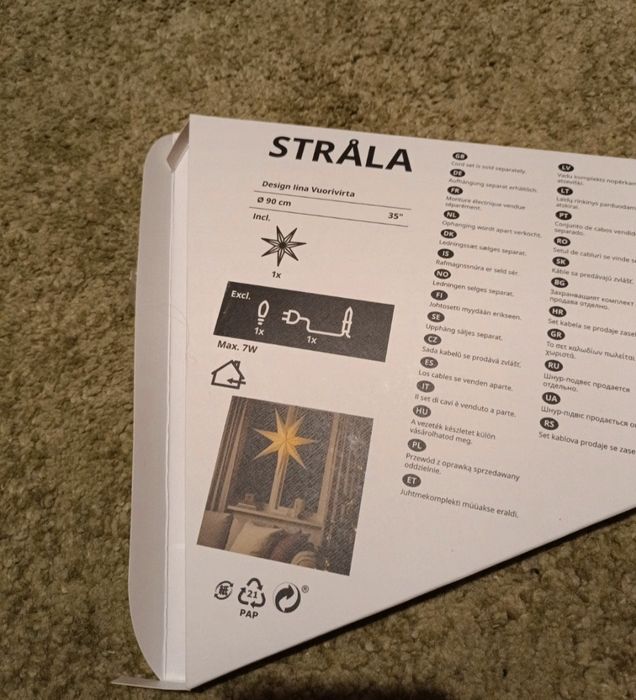 IKEA STRÄLA abażur 90cm