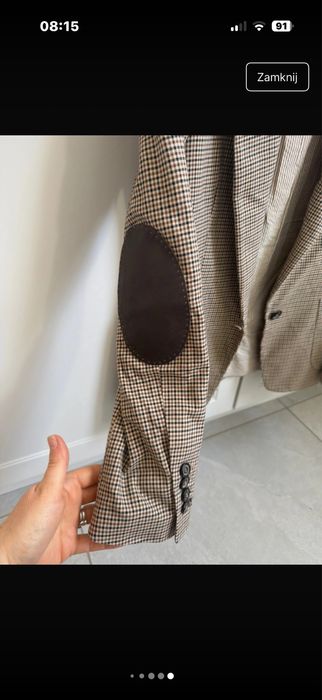 Klasyczna marynarka / żakiet w krateczkę Zara Woman