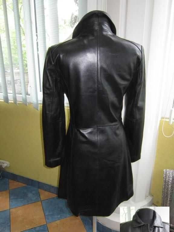 Классическая женская кожаная куртка-плащ TCM. 40/42 р. Лот 1137