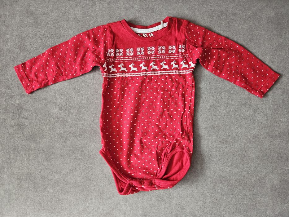 Świąteczne, czerwone body