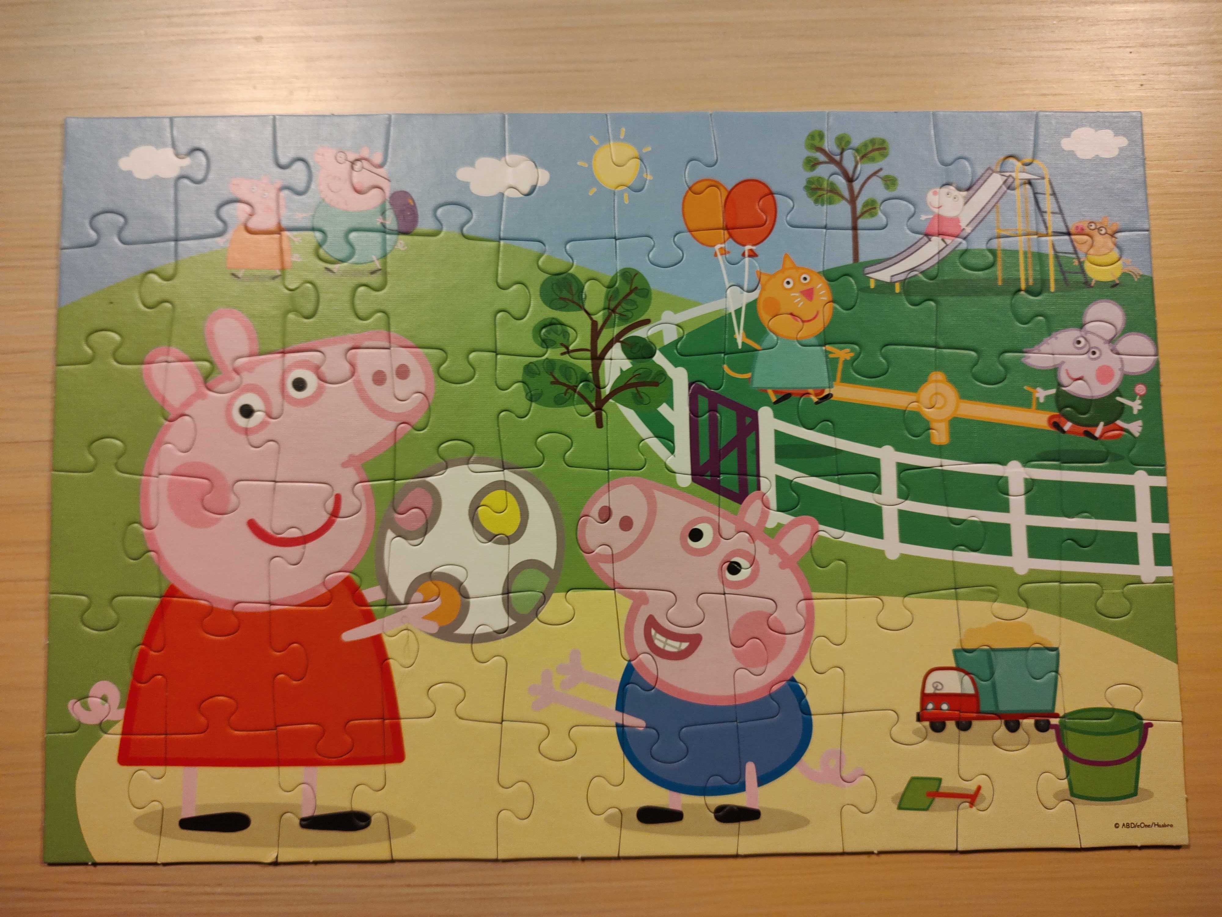 Puzzle Trefl Peepa Pig i Masha i Niedźwiedź + pluszak