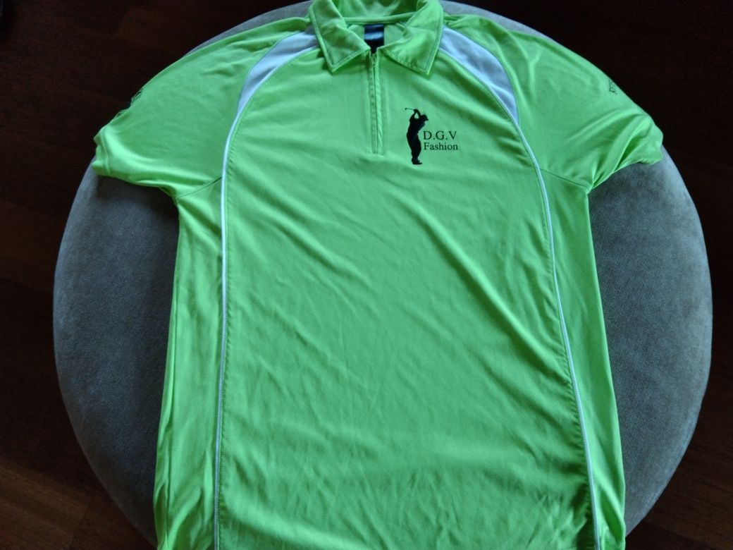 Koszulka sportowa do gry w golfa rozmiar L
