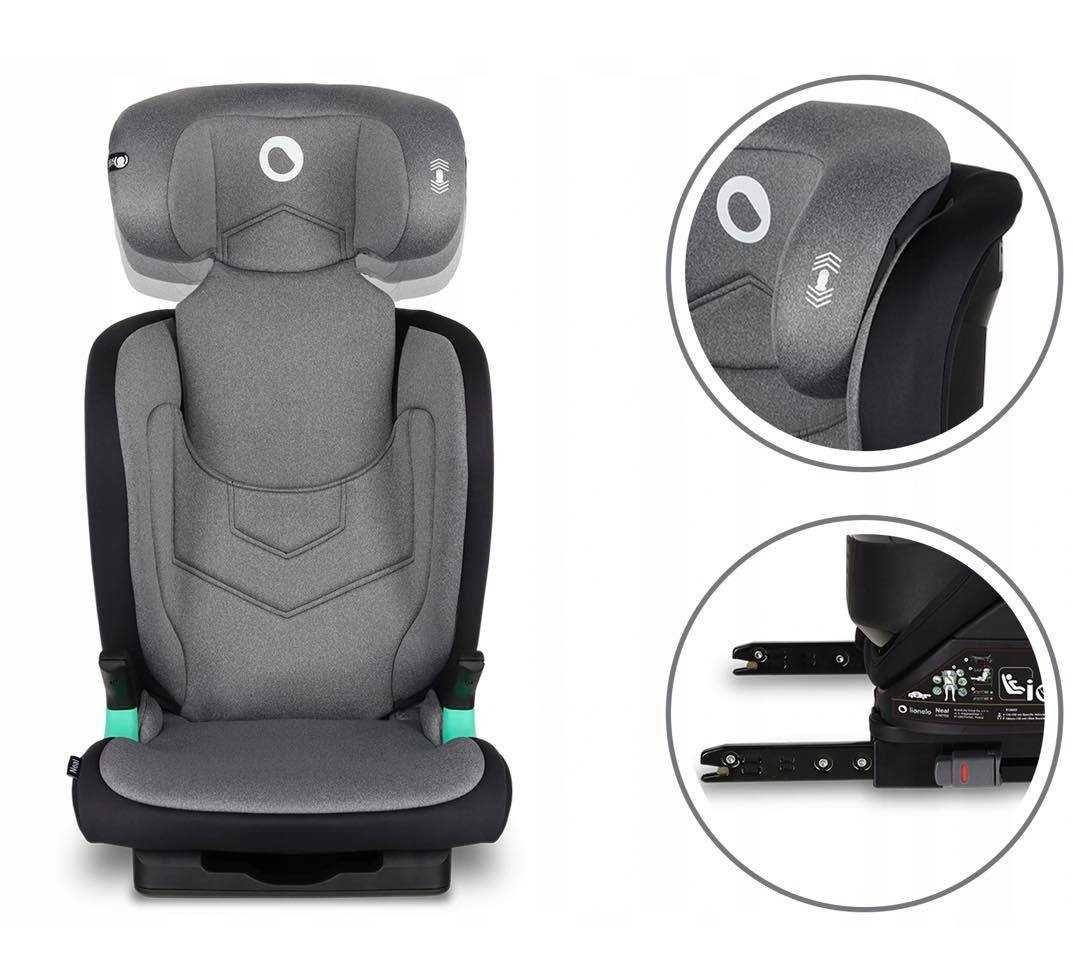 FOTELIK SAMOCHODOWY LIONELO NEAL I-Size 100-150 Cm Isofix, Pochylany