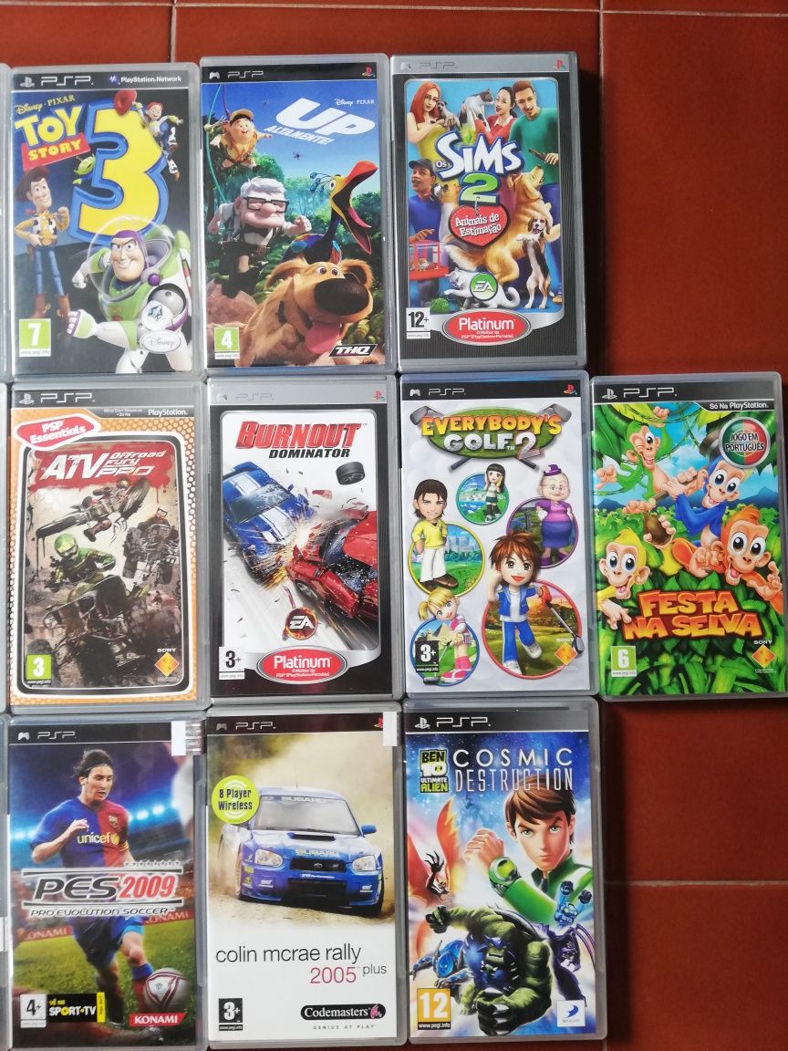 Jogos PSP - 19 jogos oficias com selo de compra