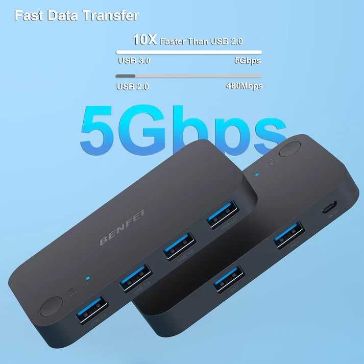 Przełącznik USB 3.0 przełącznik USB, 2 komputery, dzielone 4 porty USB