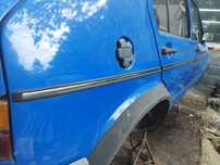 Golf MK1 GTI listwy boczne guma chrom guma. Komplet 5d