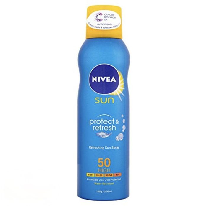Wodoodporna mgiełka do opalania Nivea Sun Protect & Refresh 50, 160 ml