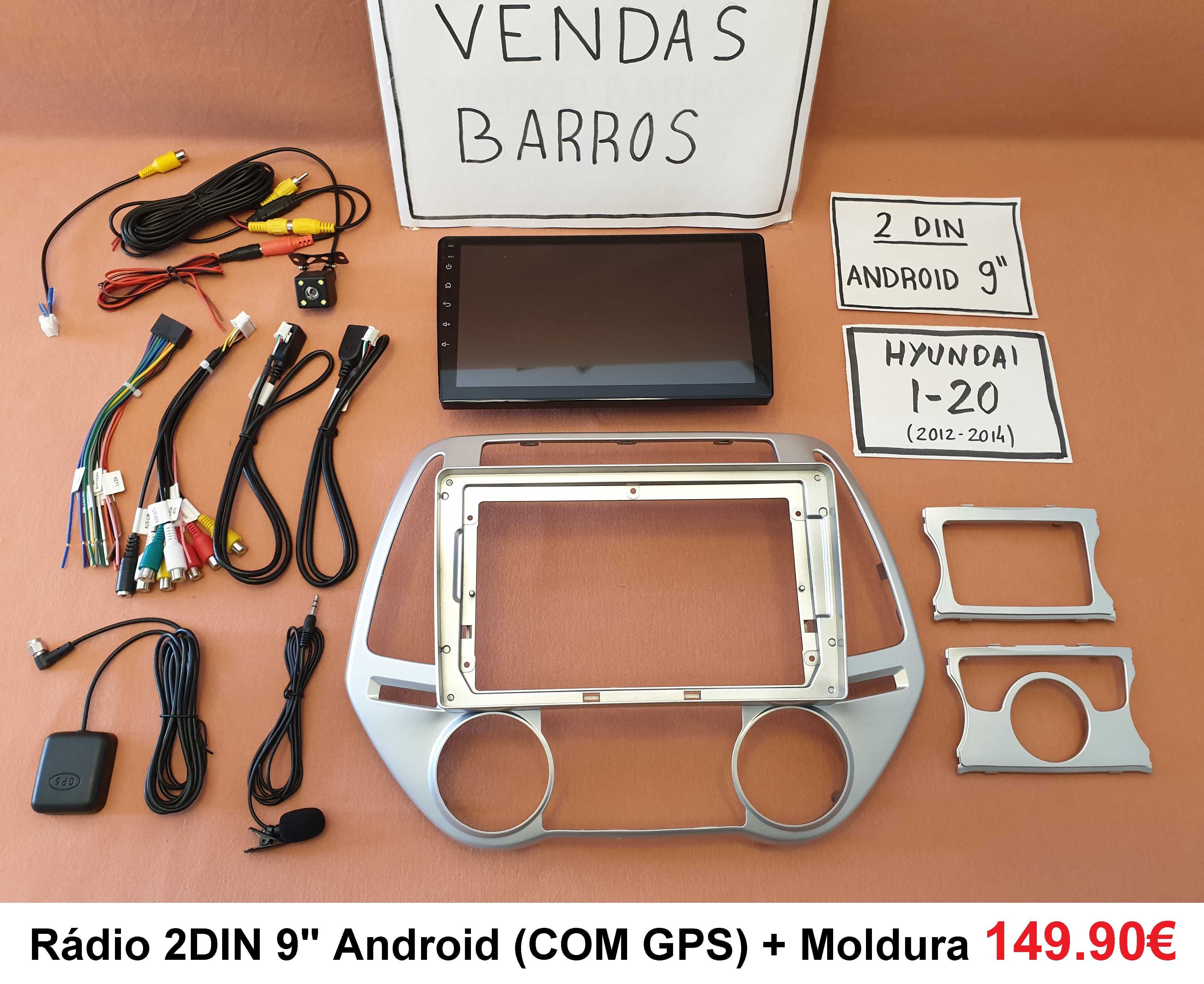 (NOVO) Rádio 2DIN • HYUNDAI i-20 • (2009 a 2018) • Android i20 4+32GB