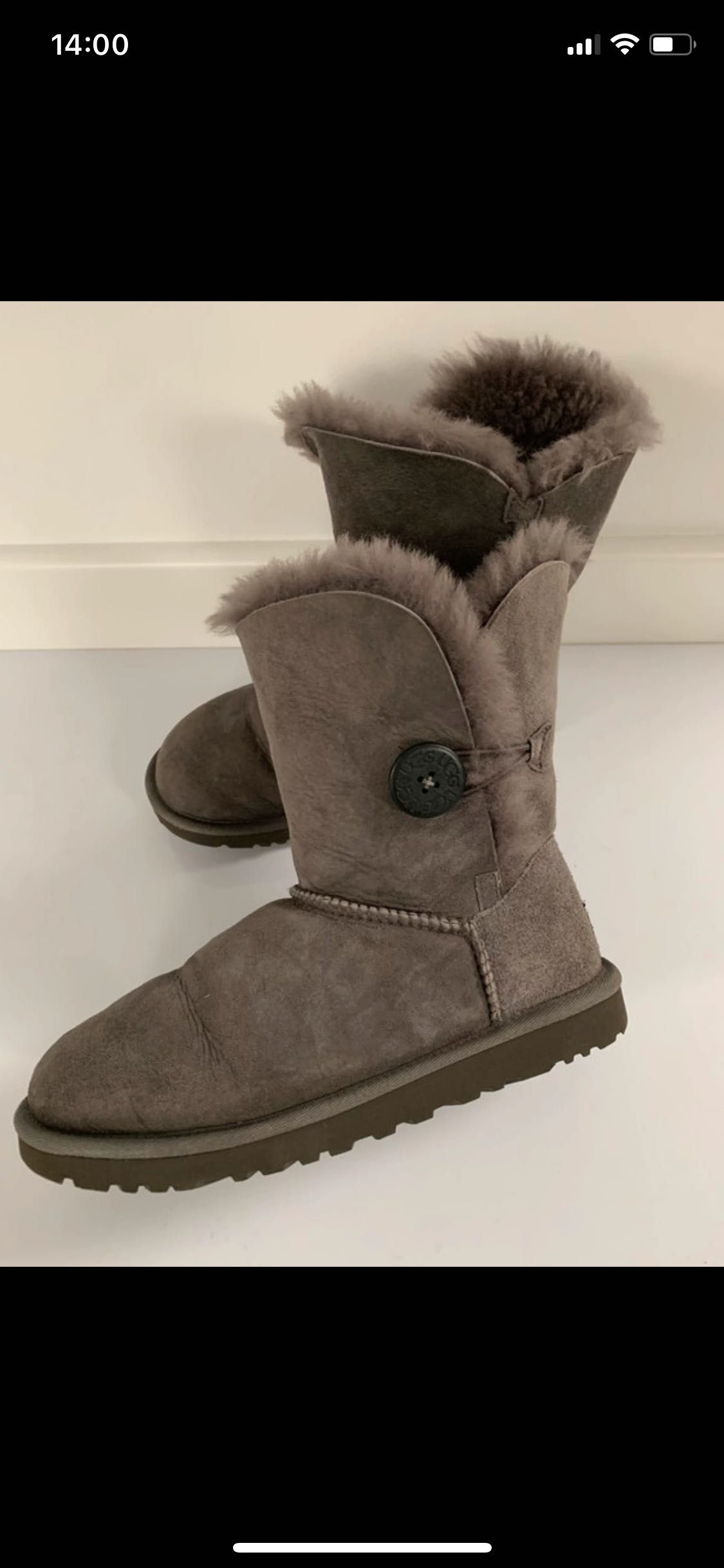 UGG szare oryginalne buty zimowe rozmiar 37