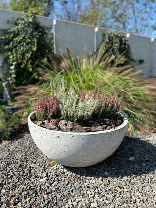 Donica półkula ovola misa betonowa donice betonowe duża osłonka