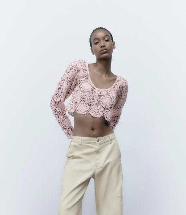 Вʼязаний топ ZARA  S новий