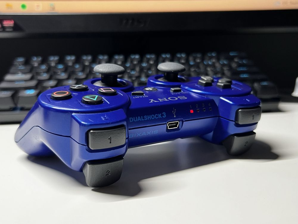 Kontroler Niebieski PlayStation 3 Metallic Blue Oryginał ODŚWIEŻONY