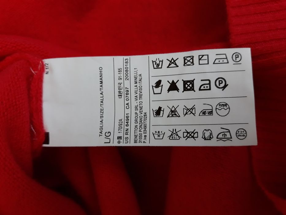 Идеальное шерстяное платье от Benetton, размер L