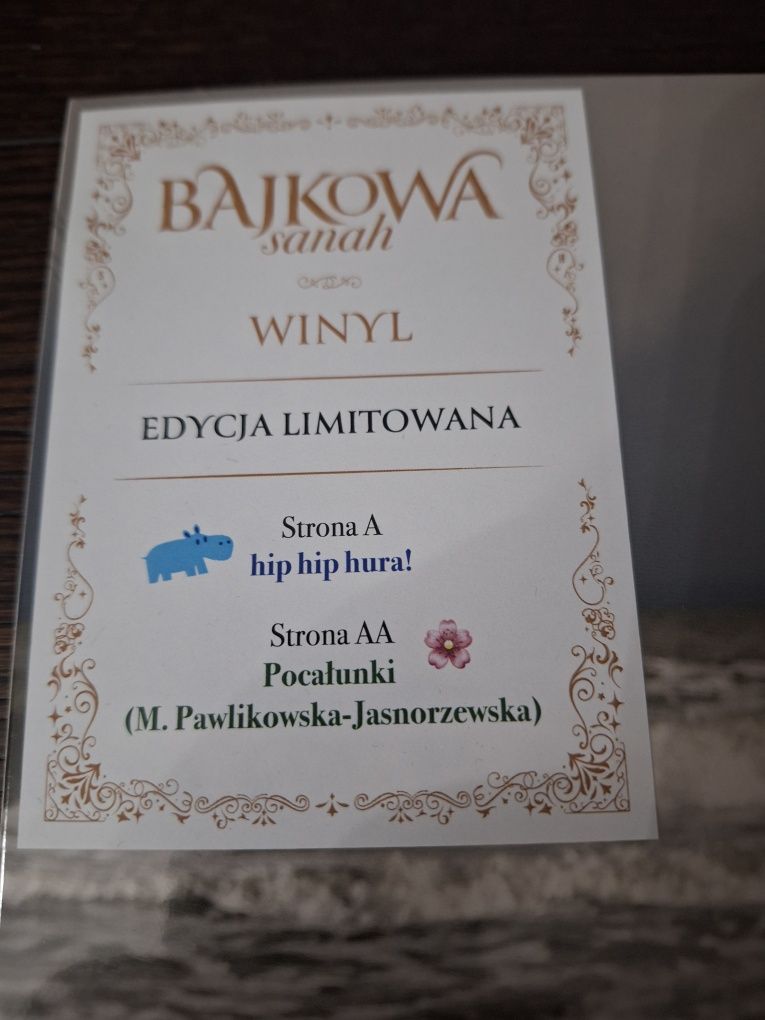 Sanah BAJKOWA Winyl z autografem limitowany unikat