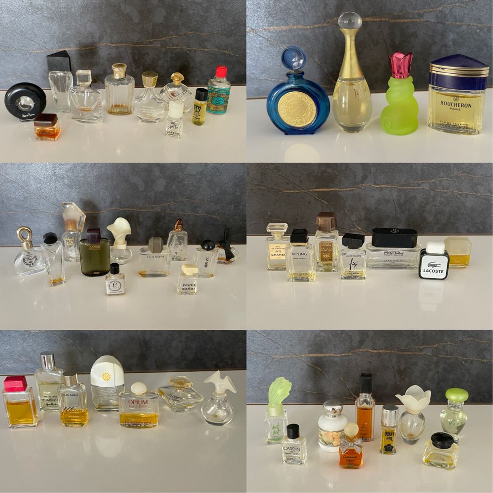 Miniaturas de perfume sem caixa - Nina Ricci, Lancôme, Dior, Rochas…