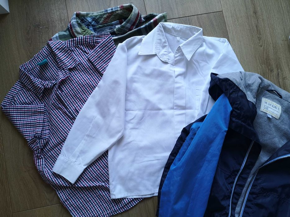 Paka dla przedszkolaka 10 szt. Koszula 110, kurtka wiatrówka