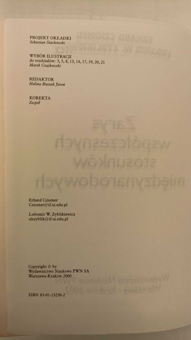 Zarys współczesnych stosunków międzynarodowych