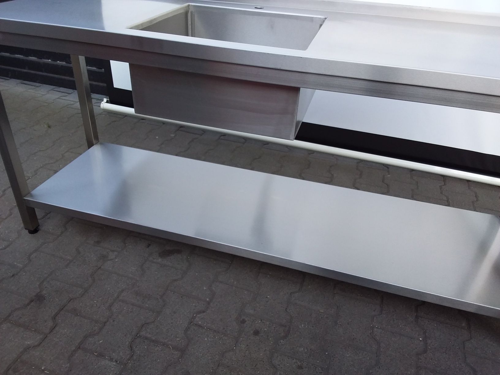 Zlewozmywak zlew stół ze zlewem 60x184cm gastronomiczny wysyłka