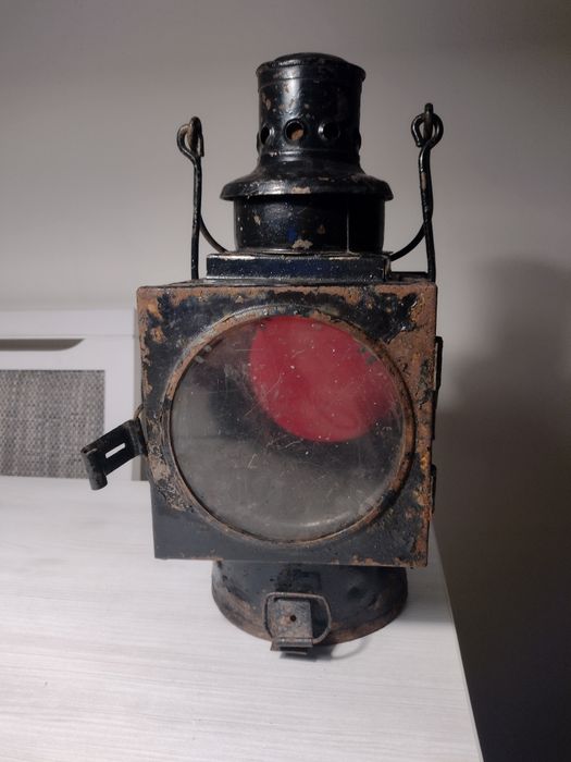 Lampa Naftowa Kolejowa sygnalizacja PKP przedwojenna