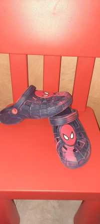 Chlopiece klapki sandalki jak crocs spider man 31/32 stan idealny