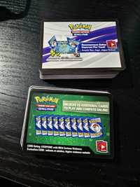 124 Códigos Online para Pokémon TCG. Várias expansões premium.