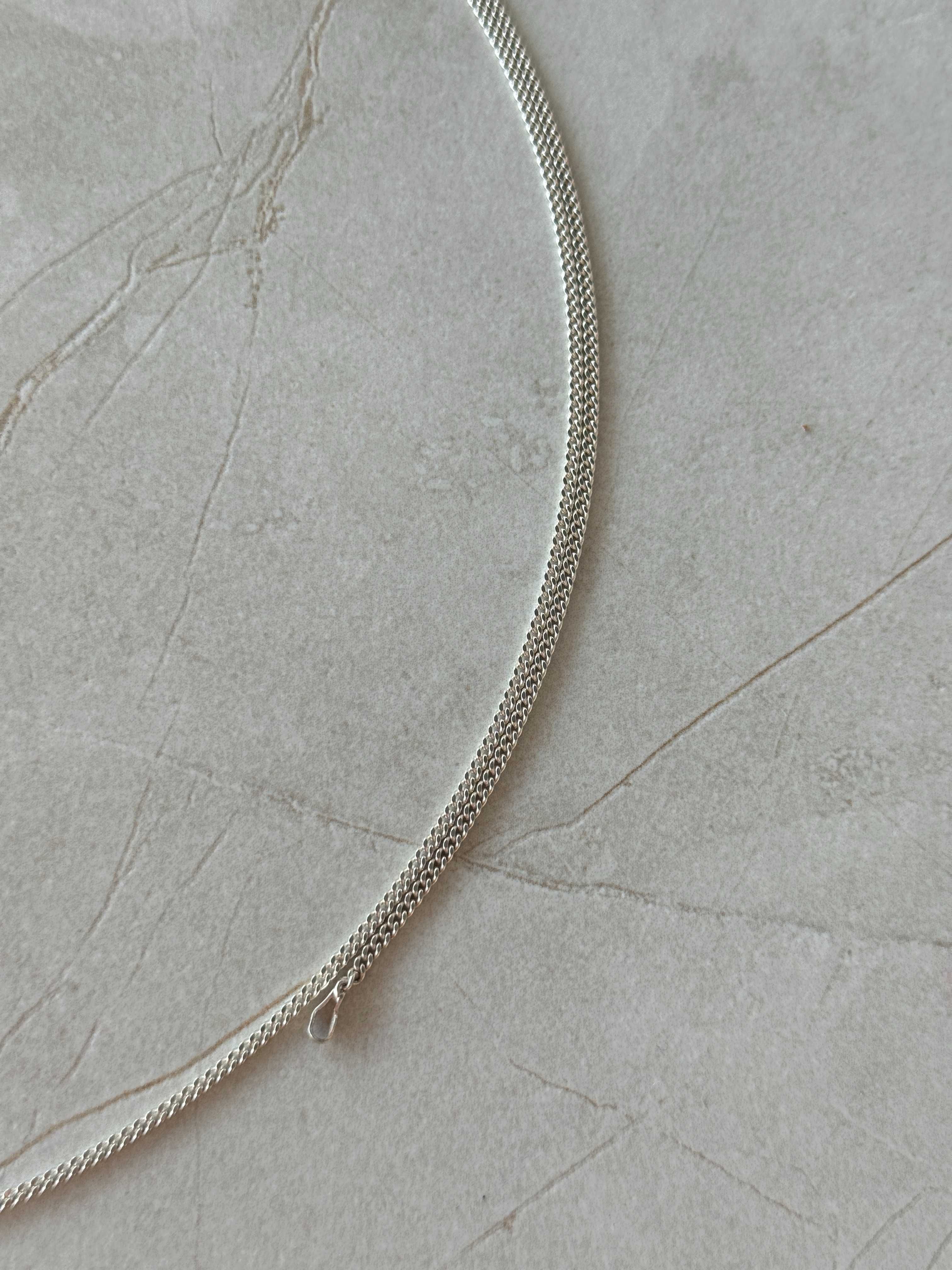 Srebrny łańcuszek pancerka Długi 80 cm pr.925 Piękny