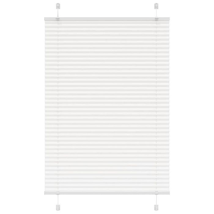 Vidaxl Roleta Plisowana Biała 90X100 Cm Szerokość Tkaniny 89,4 Cm