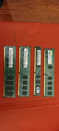 Память RAM DDR2, 6 Gb 6 Гб, 4 планки, 2 Gb+2 Gb+1Gb+1Gb, 800 MHz