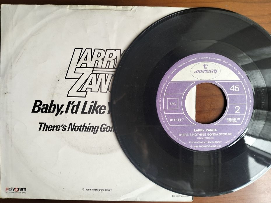 Disco de vinil single Larry Zanga