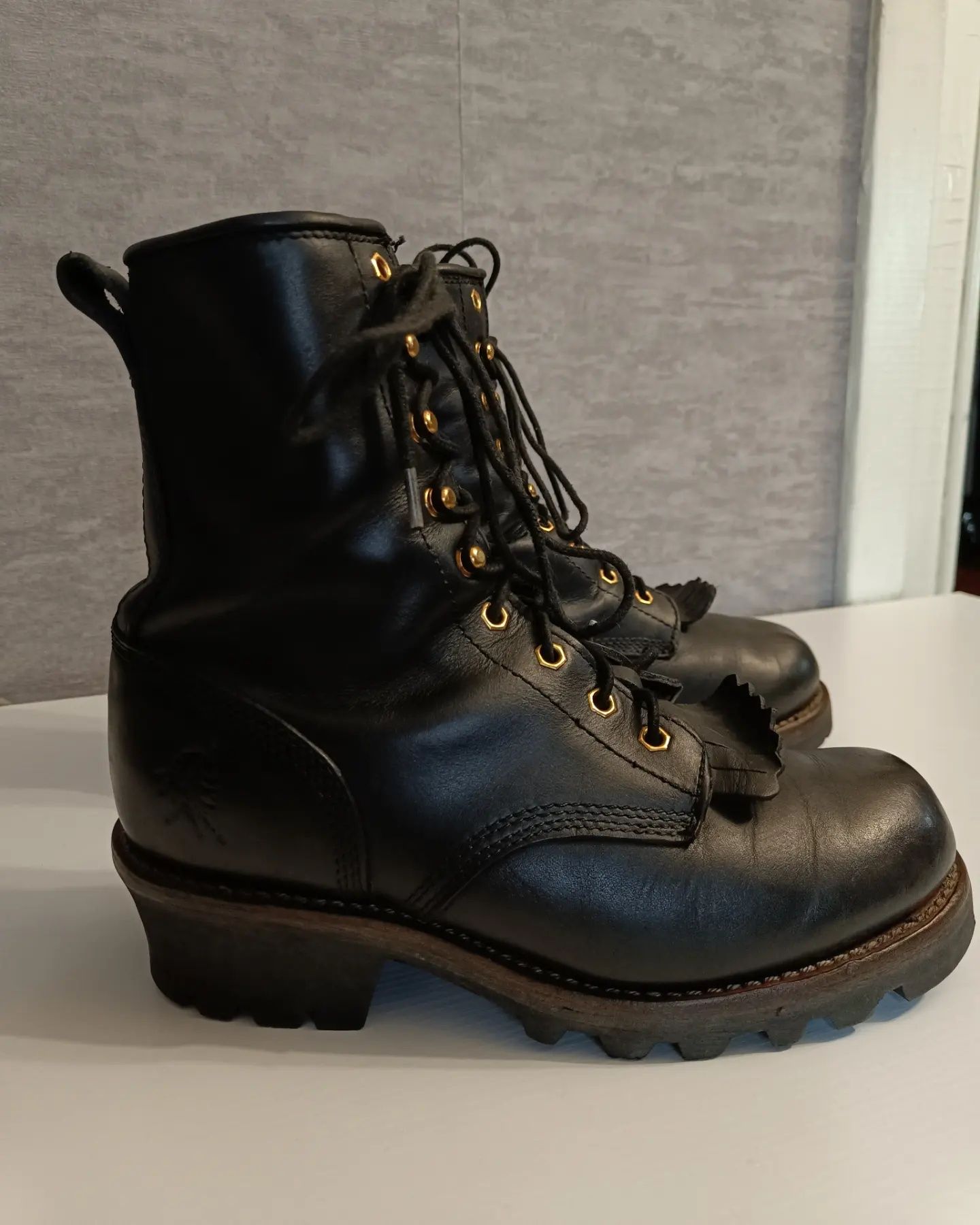 Ботинки сапоги лесоруба chippewa logger boots vibram goodyear welted