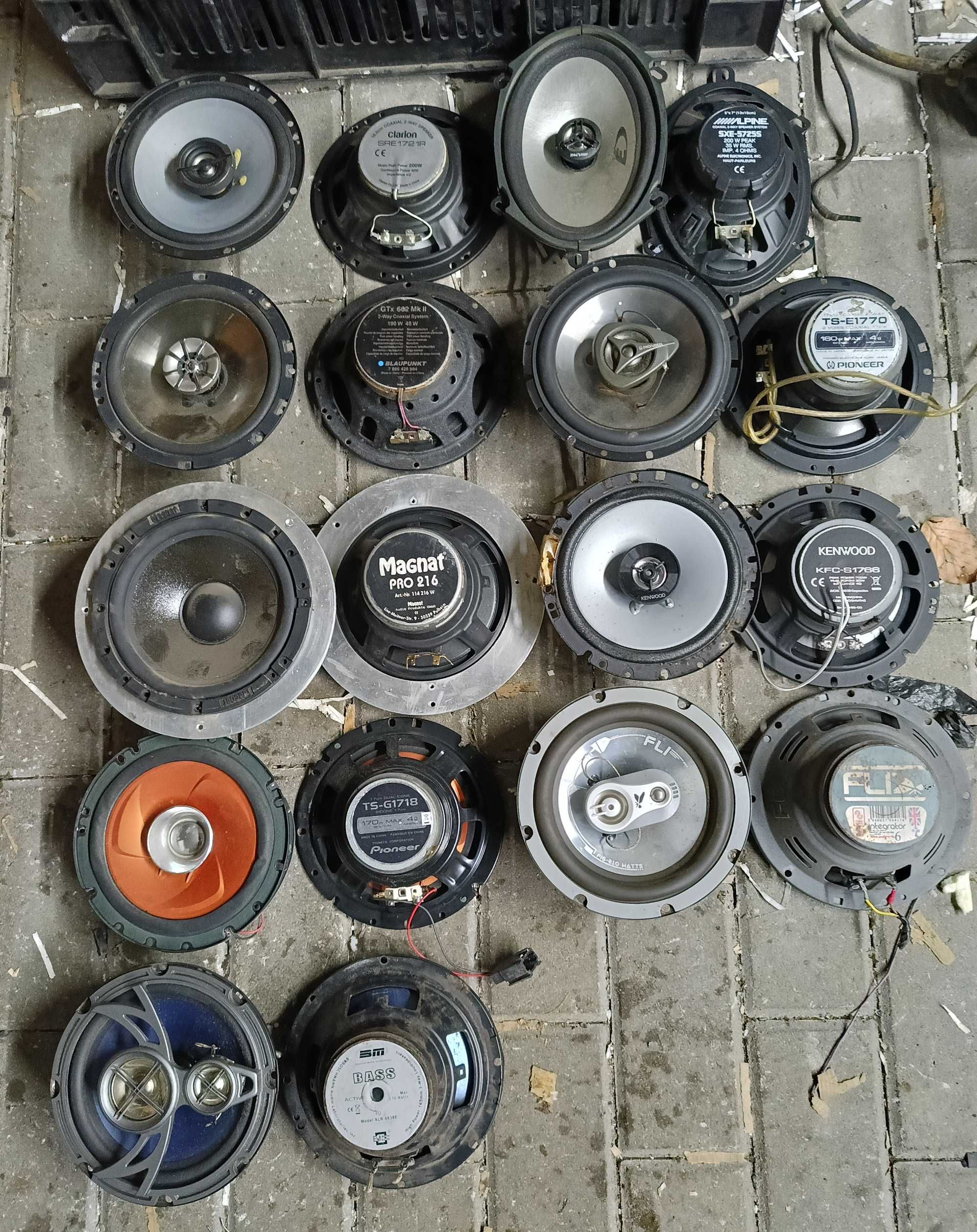 Głośniki samochodowe 16-17cm Pioneer blaupunkt alpine magnat itp