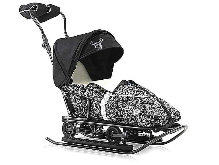 Санки сани с колесами Prampol Delux 7в1 Польща!