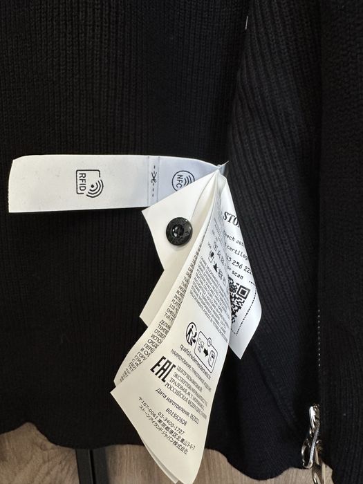 Кардиган Stone Island 8015526D8 Zip Cardigan Black Sweater L CP стон