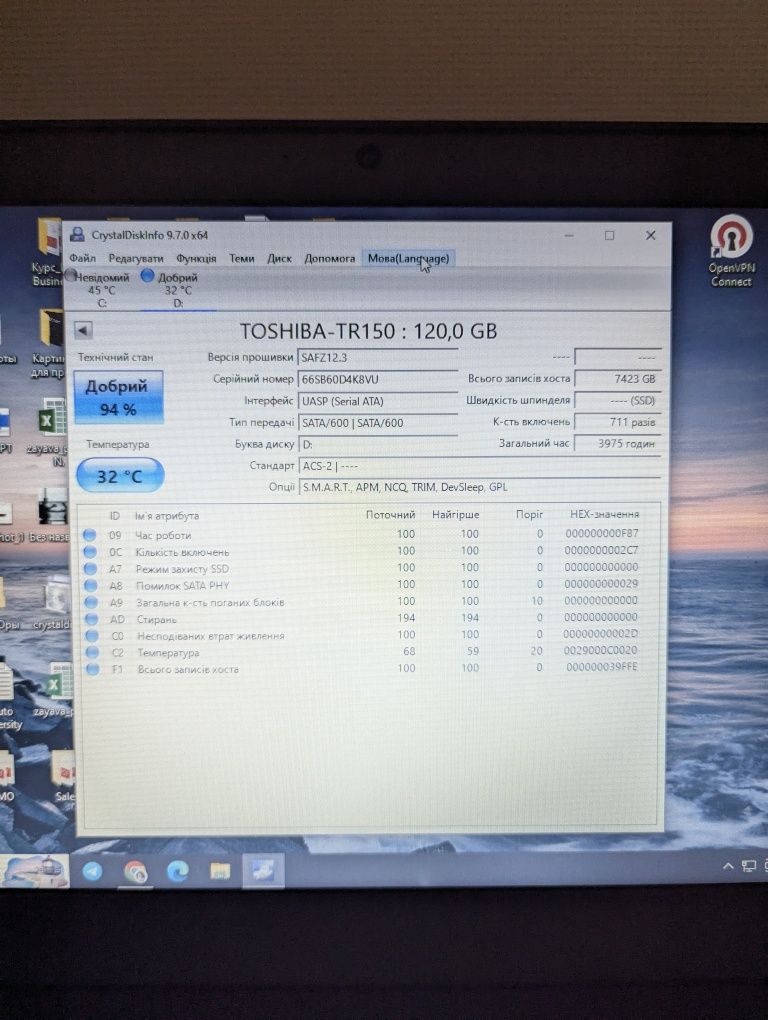 SSD TOSHIBA 120gb ocz tr50