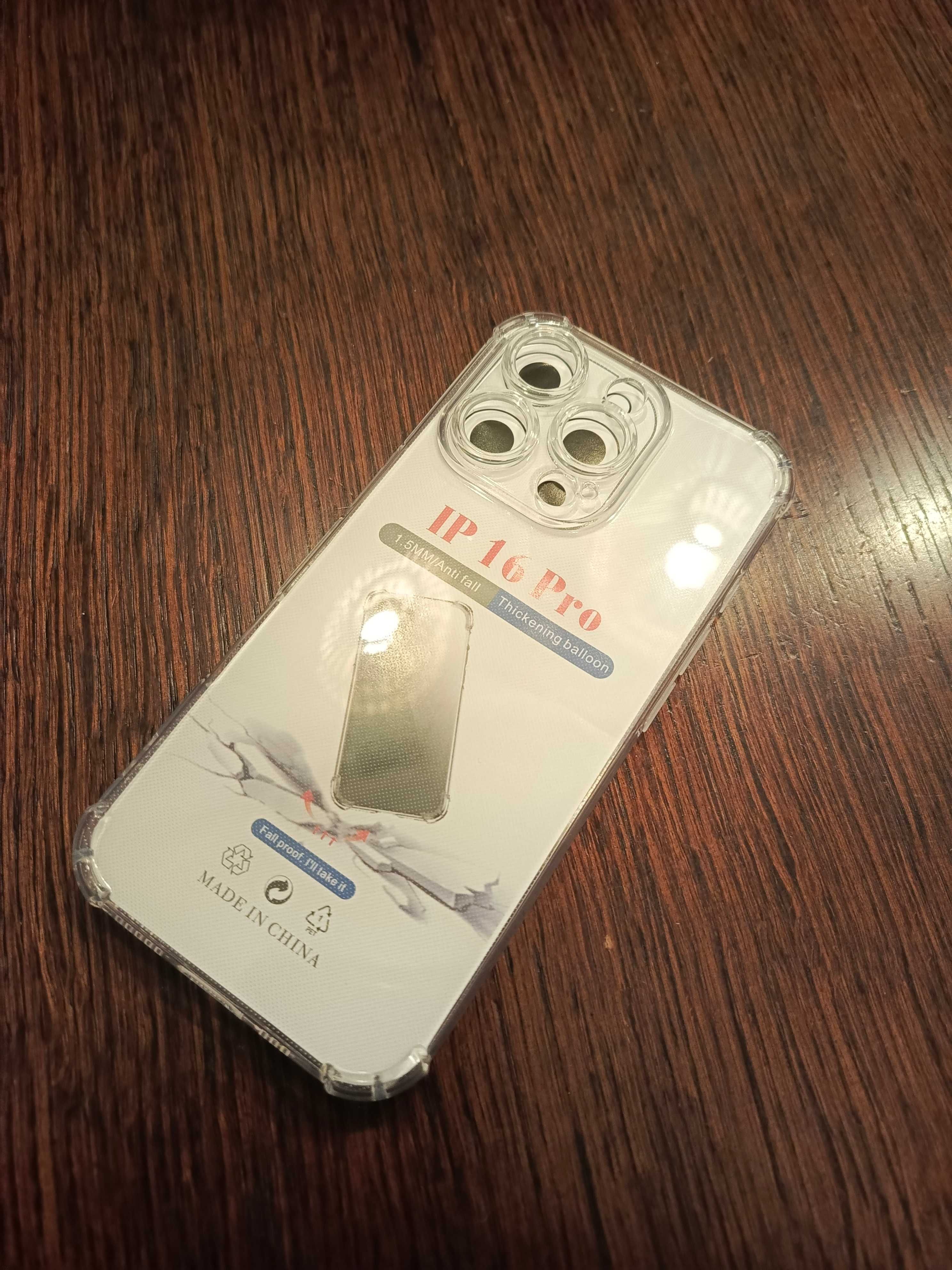 Etui Iphone 16 pro 14 pro, 15 pro, 15 pro max futerał case Airbag rogi