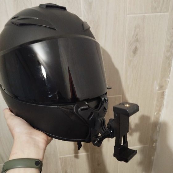 Кріплення для екшн камер GoPro Hero та смартфонів на мотошолом.