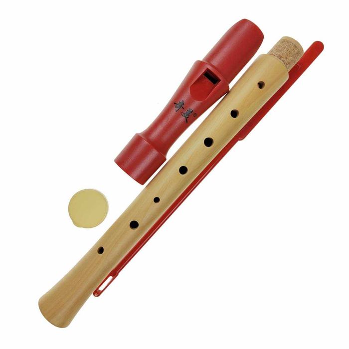 Flet prosty drewniany sopranowy QM8A-28G-Red muzyczniak