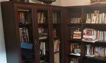 Biblioteka - regały i witryna