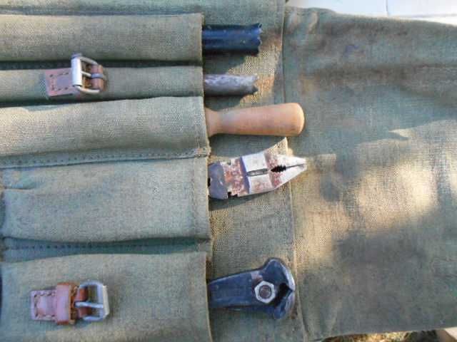 zestaw ślusarski, przenośny w pokrowcu wojskowy-oryginał