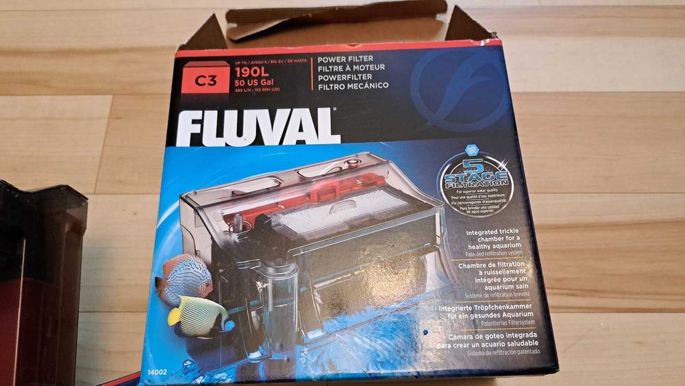 Fluval C3 filtr kaskadowy do akwarium + dodatki