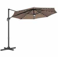 Parasol ogrodowy z solarnymi diodami LED 300 cm