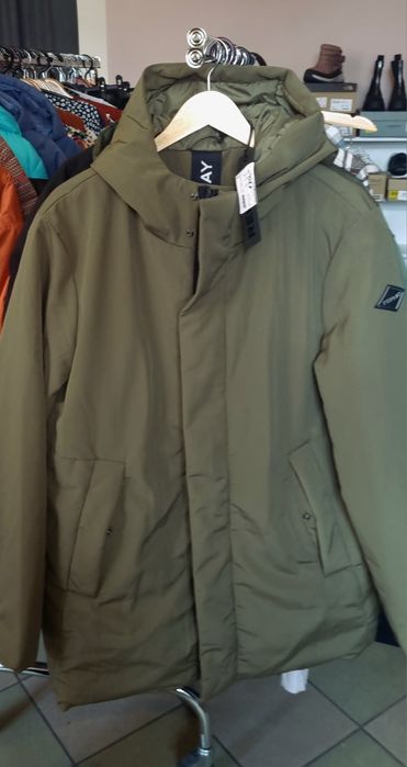 REPLAY-męska kurtka khaki z kapturem r.m