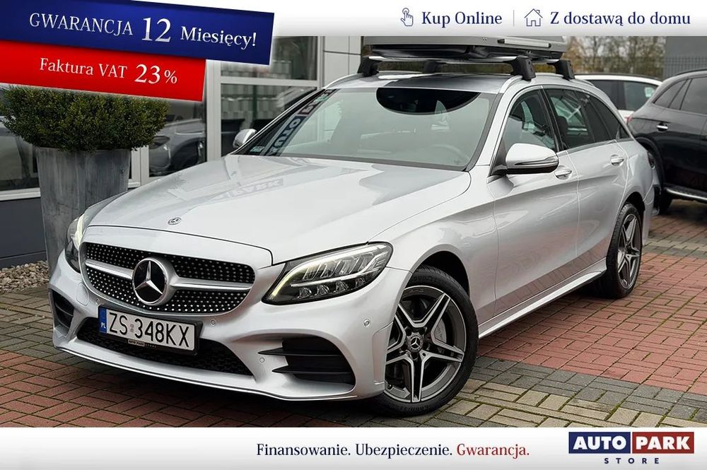 Mercedes-Benz Klasa C 400 4MATIC AMG Line • FV23% • I wł. • Salon PL • Gwarancja