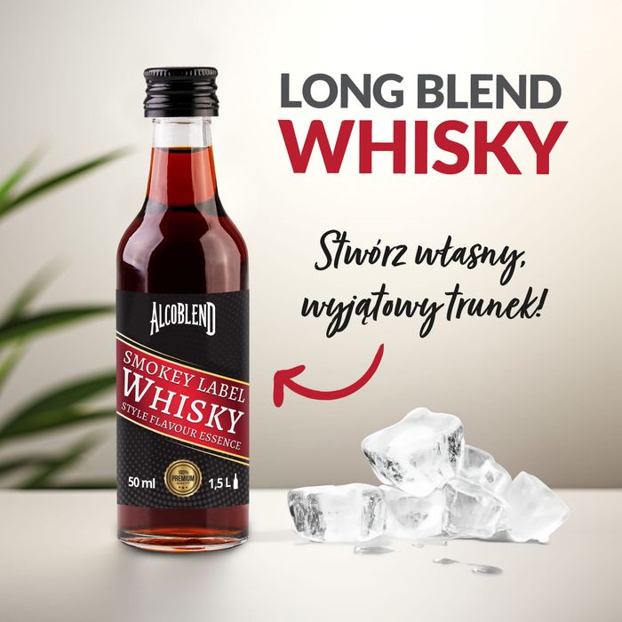 Zaprawka - esencja do alkoholu ALCOBLEND - Smokey Label Whisky - 50 ml