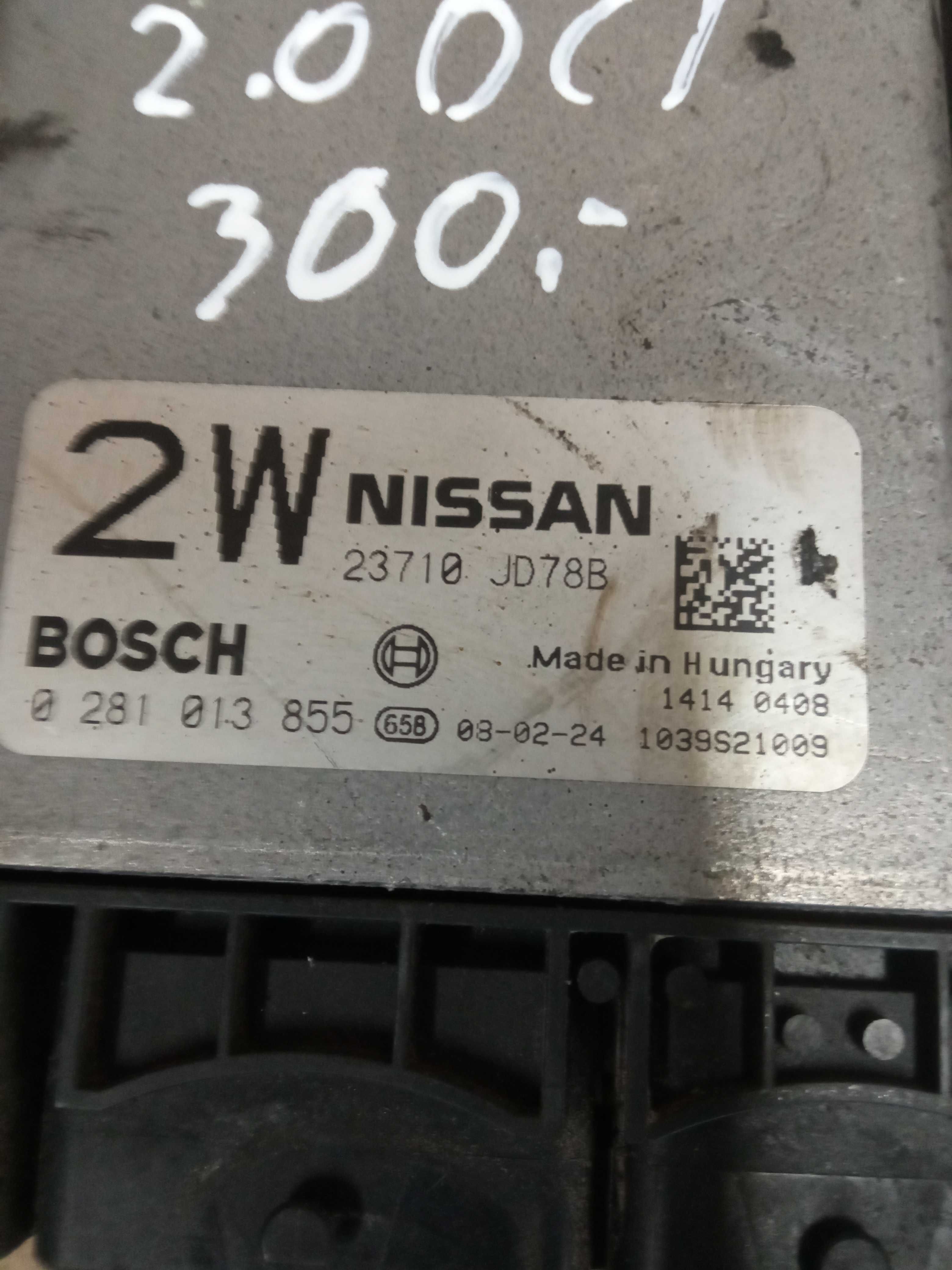 Sterownik silnika Nissan Qashqai J10 2.0 DCI 0281/013/855 Siedlce