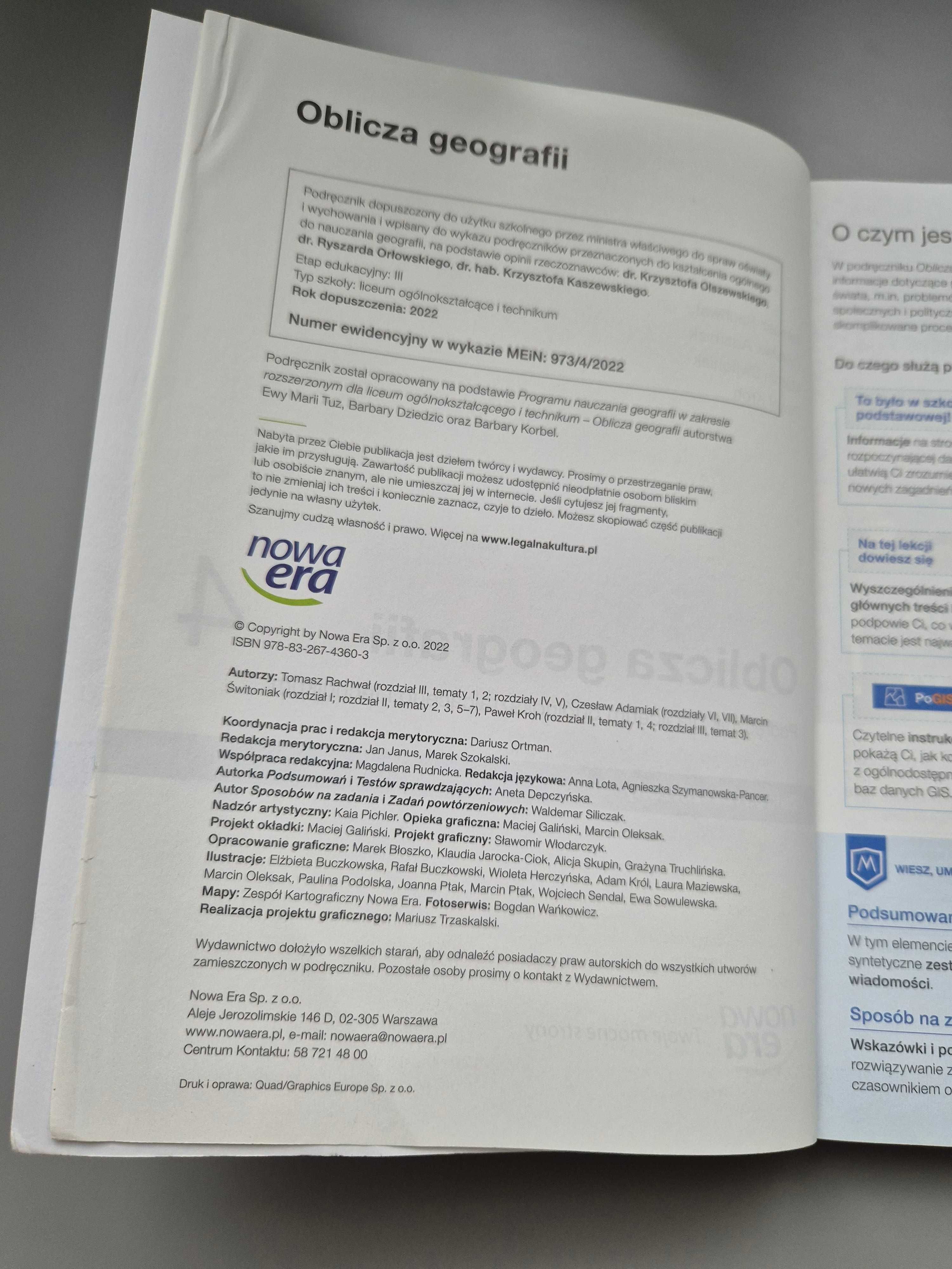 Oblicza geografii 4, zakres rozszerzony