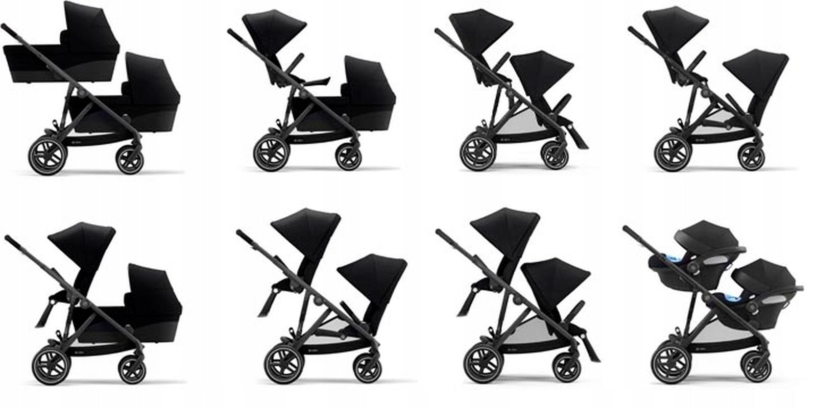 Cybex Gazelle S siedzisko do wózka Tpe Deep Blac