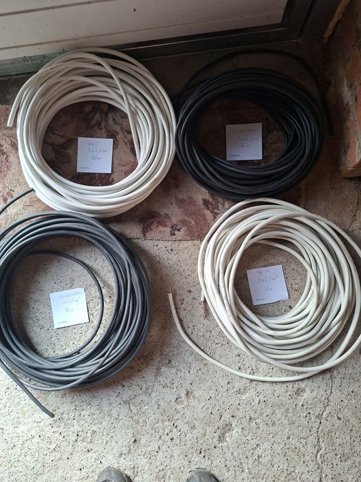Przewody 3x1.5 , 5x2.5 , 3x2.5 nowe